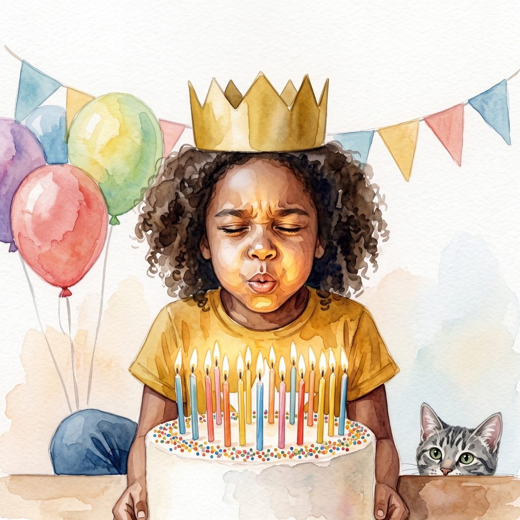 Painted sample cover — Your Child's Big Birthday Wish