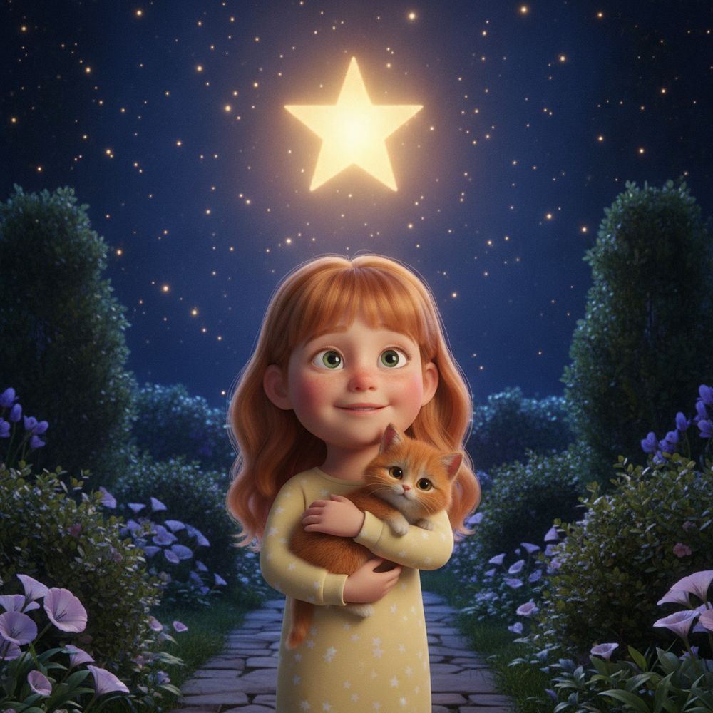 Painted sample cover — Your Child and the Little Fallen Star