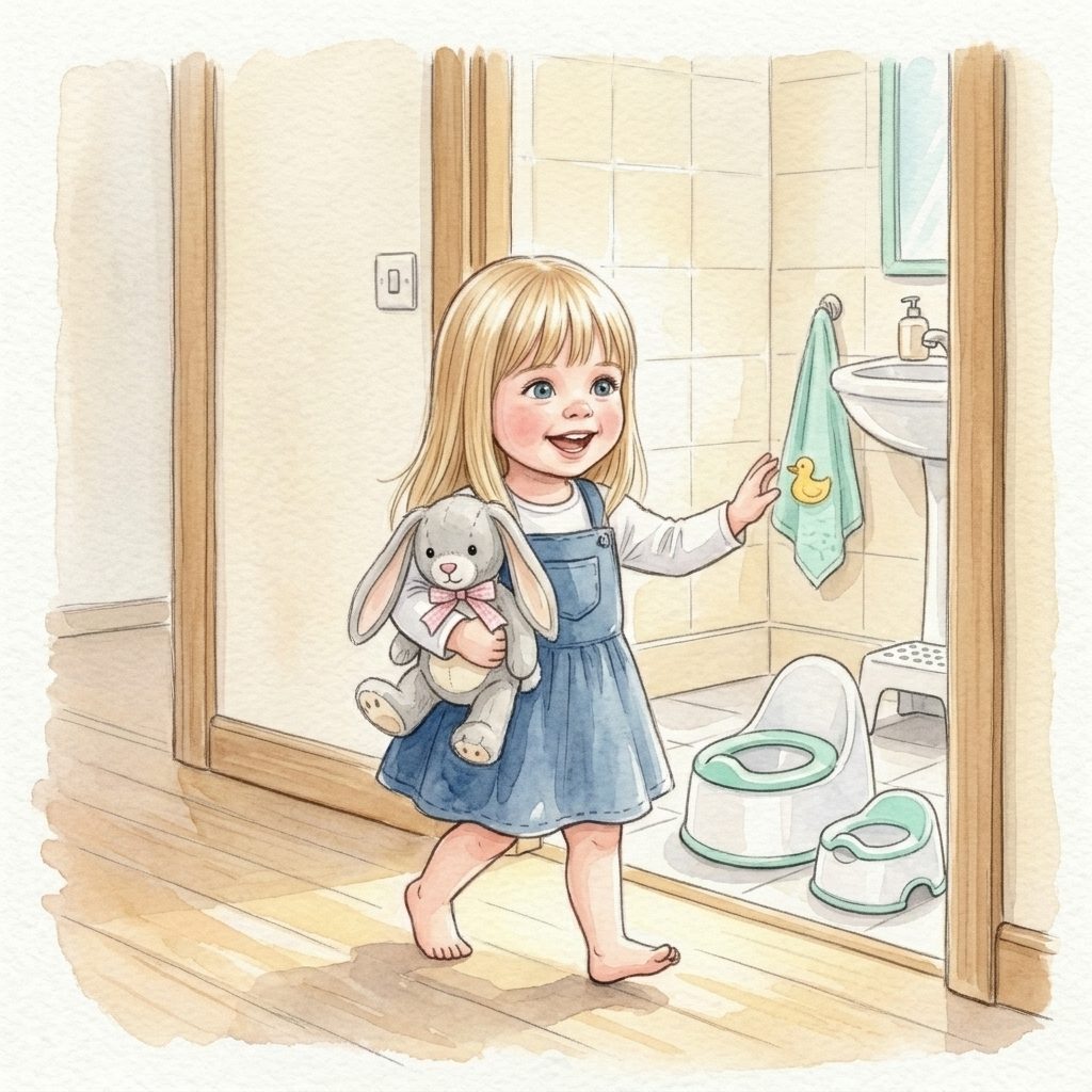 Maja painted into page four of the book